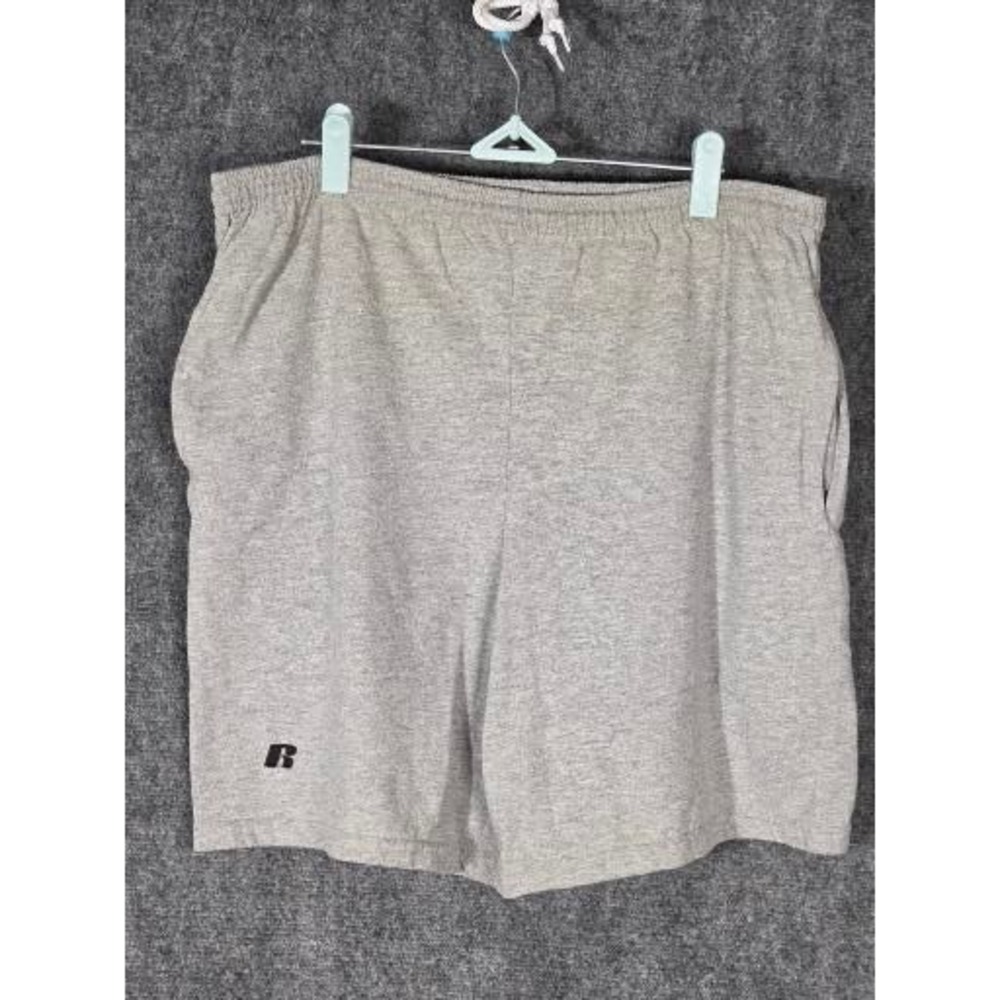 VTG Russell Athletic Mens Gray Cotton Performance Shorts Size Small Heather Gray